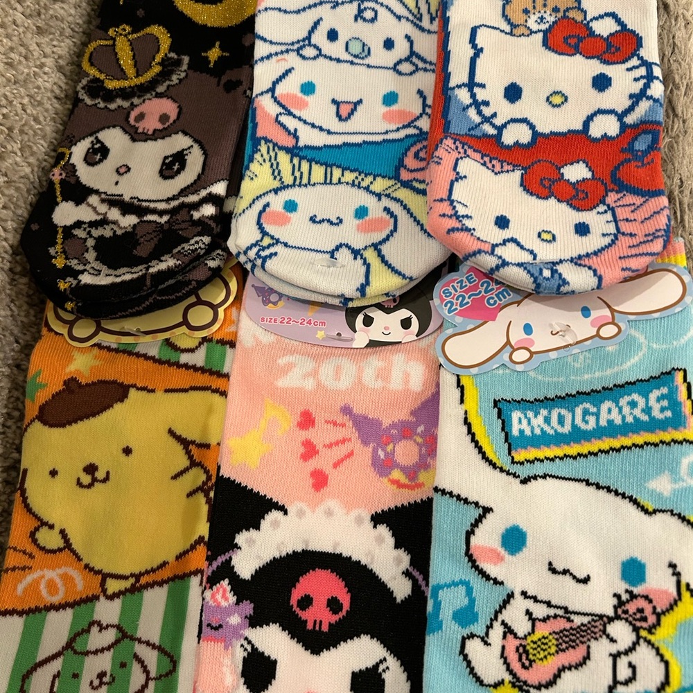 Sanrio Character Socks Set - Multicolor